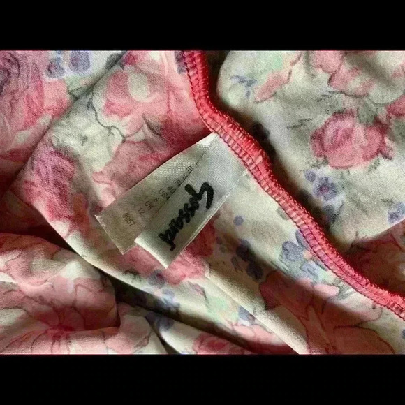 Gossard | Floral dainty pink and cream color 90s lingerie cami top size US 8 med - Picture 4 of 4